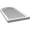 Ekena Millwork Round Top Surface Mount PVC Gable Vent: Functional, w/ 2"W x 2"P Brickmould Sill Frame, 20"W x 40"H GVPRT20X4003SF - alternate 5